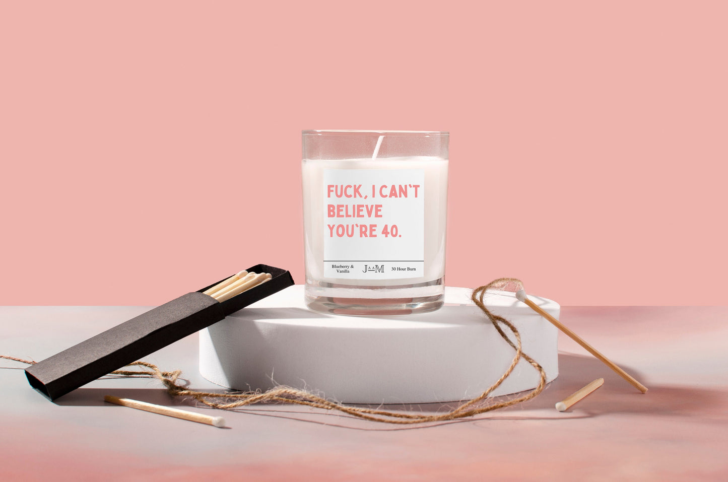 Fuck I Can't Believe You're 40 Candle