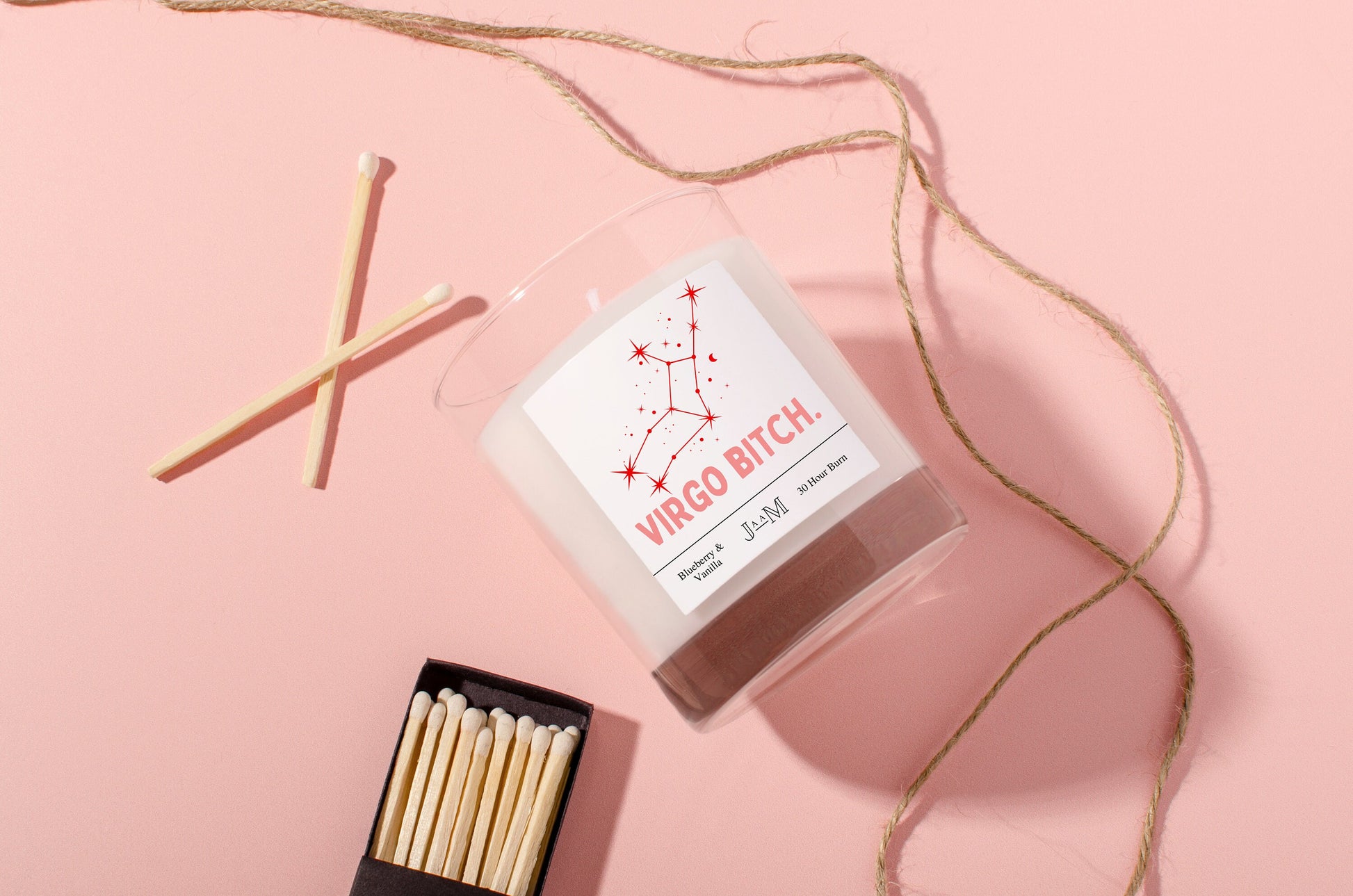 Virgo candle. Virgo birthday candle. Virgo gift. Star sign gift. Cheeky star sign. Candle gift. - My Store