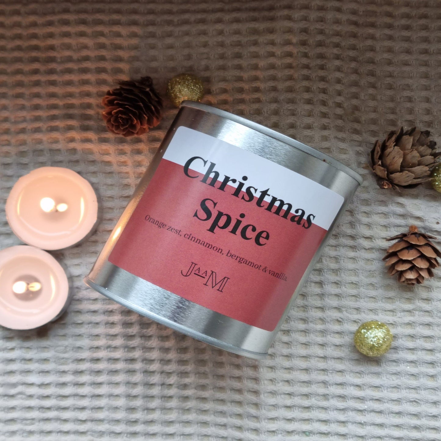 Christmas spice candle. wood wick candle. Christmas candle. Wooden wick candle. Christmas decor - My Store