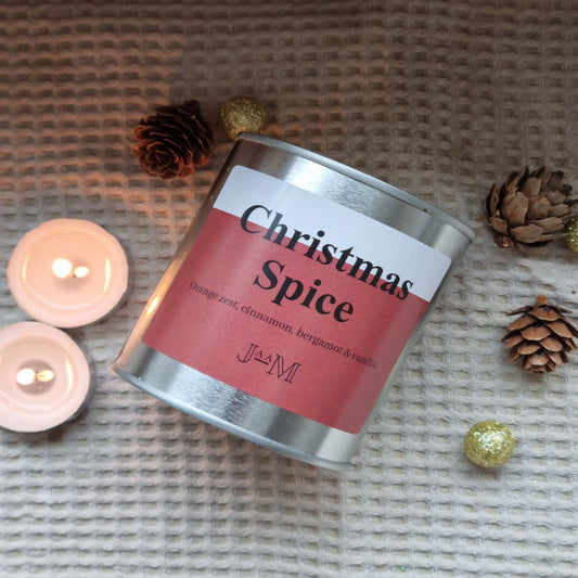 Christmas spice candle. wood wick candle. Christmas candle. Wooden wick candle. Christmas decor - My Store