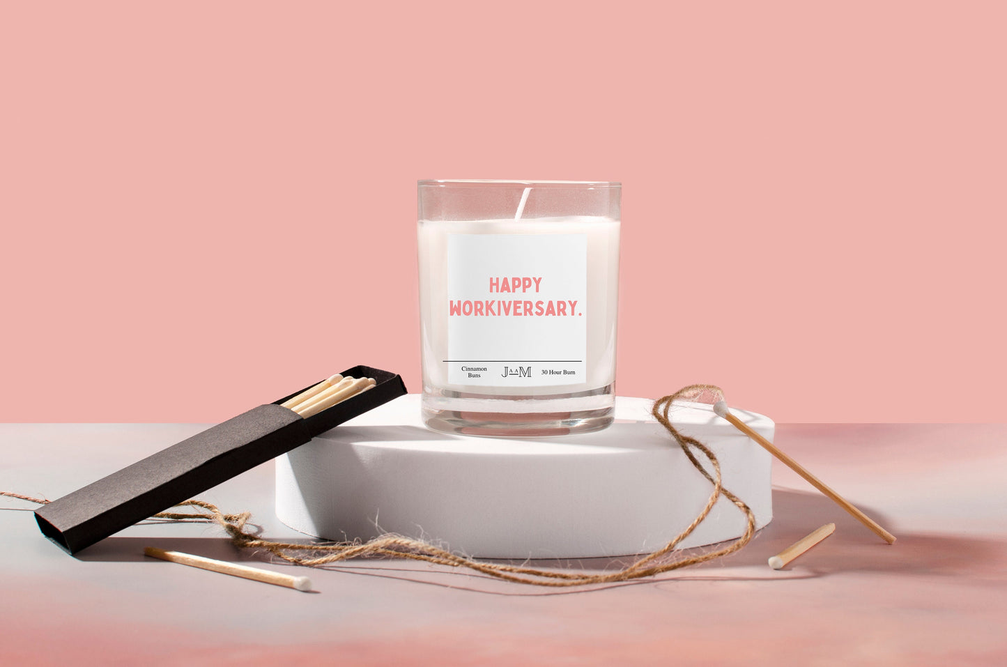 Happy Workiversary Candle Gift For Colleague