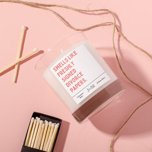 divorce gift. Smells like divorce papers. divorced candle gift - My Store