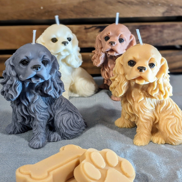 Candle. Cocker spaniel candle. Candle gift. Dog candle. Dog decor - My Store