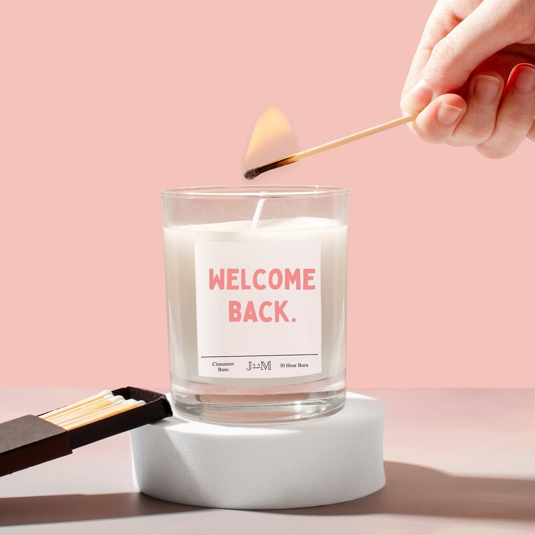 Welcome back. Welcome back gift. Candle. Candle gift set. - My Store