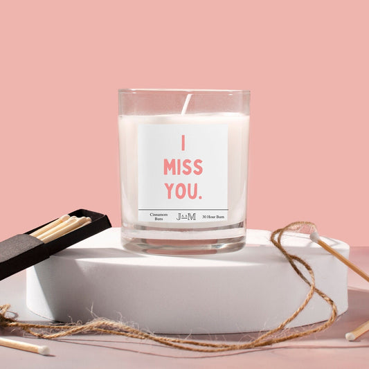 Miss you gift. Missing you. Miss you candle.  Candle gift set. Missing you for her - My Store