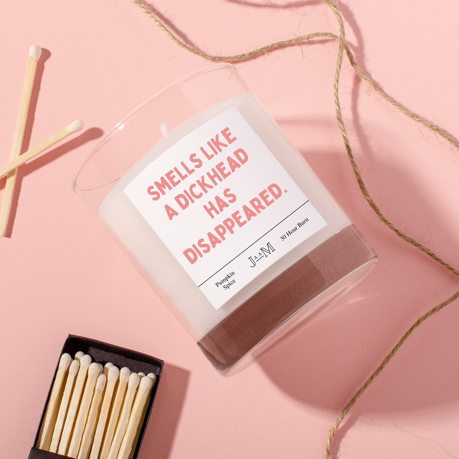 Dickhead disappears candle. For her. Friendship gift. Break up gift. Dickhead. - My Store
