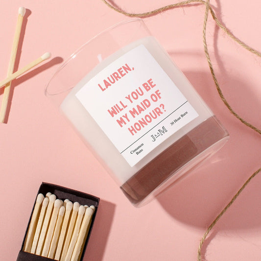 Personalised Maid Of Honour Proposal