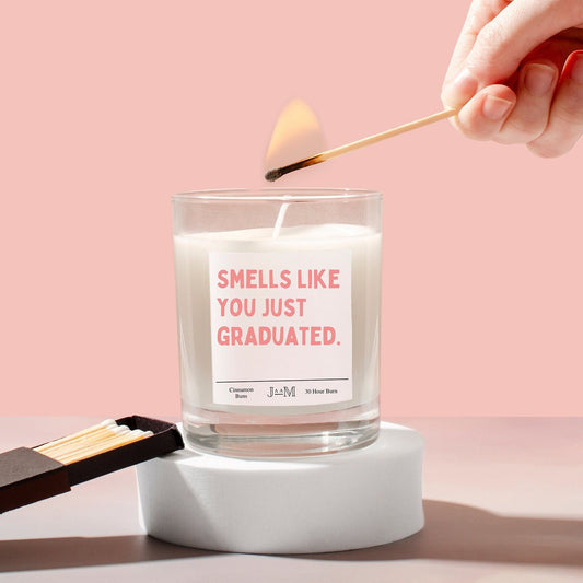 Graduation gift. Candle graduation. Smells like you graduated. Well done - My Store
