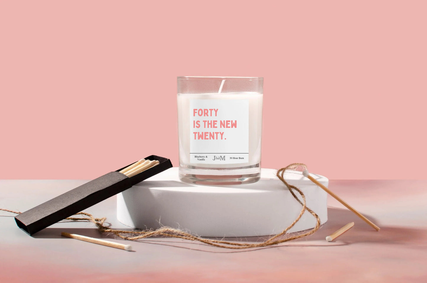 40 is the new 20. Funny 40th birthday candle. Funny 40th gift. Cheeky 40th birthday candle gift. - My Store