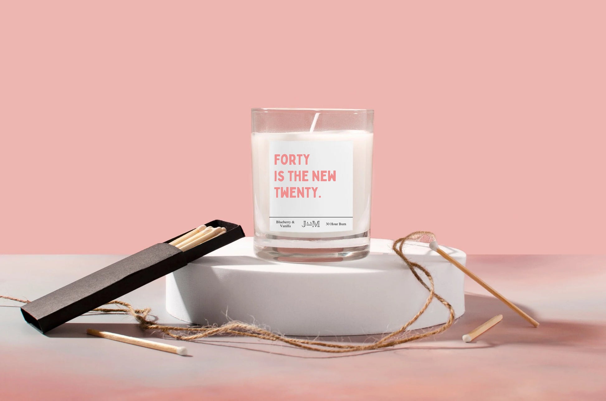 40 is the new 20. Funny 40th birthday candle. Funny 40th gift. Cheeky 40th birthday candle gift. - My Store