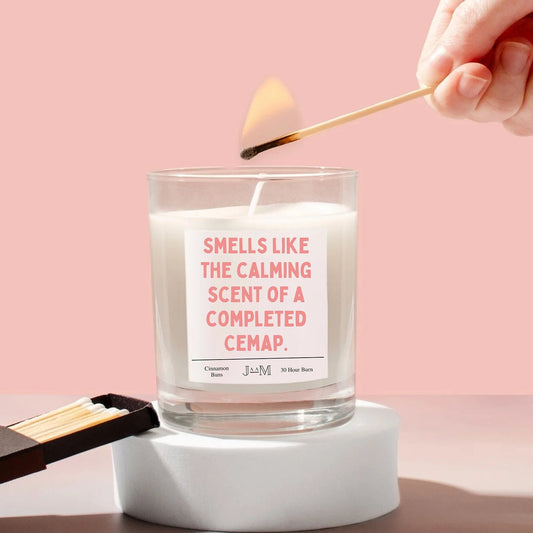 Mortgage broker gift. New mortgage adviser. Candle. CEMAP qualified. Qualified mortgage broker. Well done. Congratulations. Candle gift. - My Store