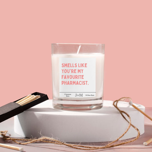 New pharmacist gift. Qualified pharmacist. Smells like pharmacist. Candle gift. Favourite pharmacist - My Store