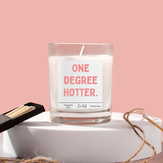Graduation gift. One degree hotter. Degree completed. University graduation gift. Candle degree present - My Store