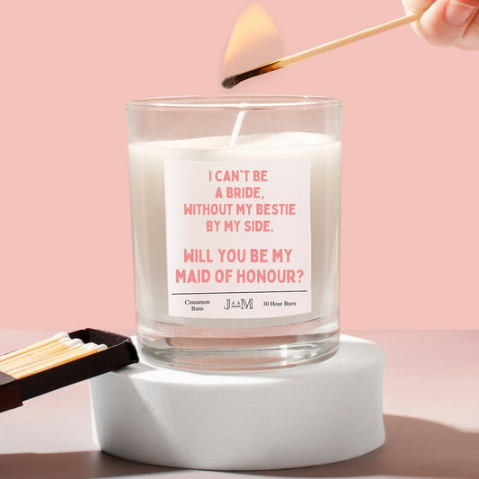 Maid of honour proposal. Bestie maid of honour. Best friend maid of honour gift. Candle maid of honour - My Store