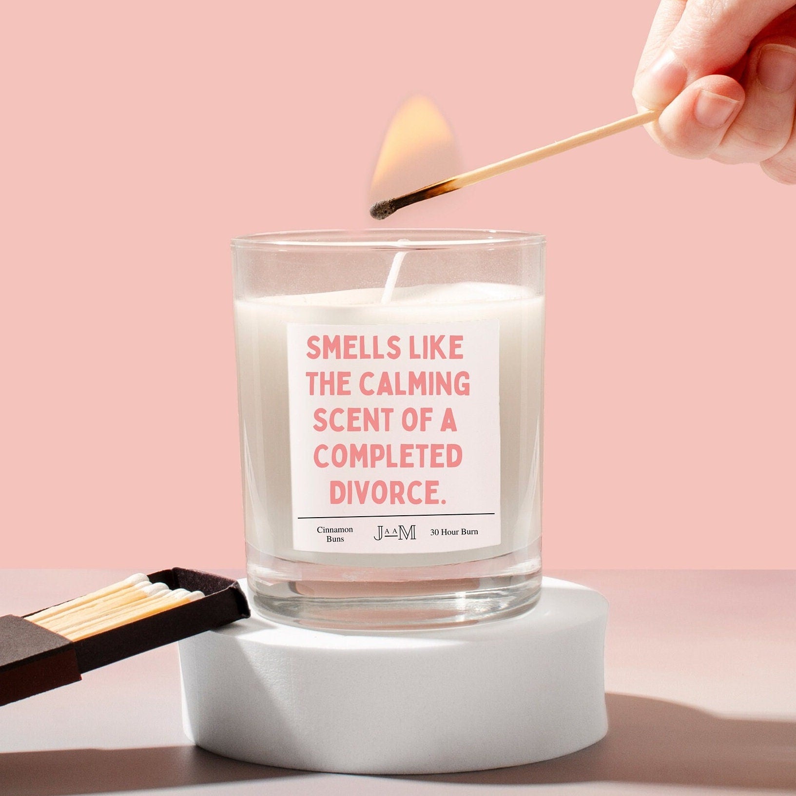 Divorce gift. Completed divorce. Funny divorce. Congratulations. Candle gift. - My Store