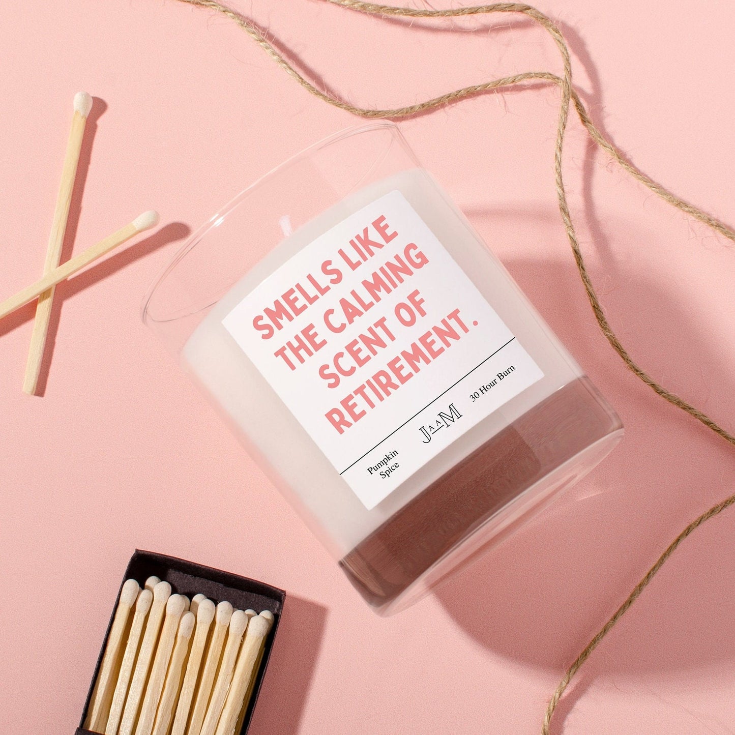 Calming Scent Of Retirement Candle