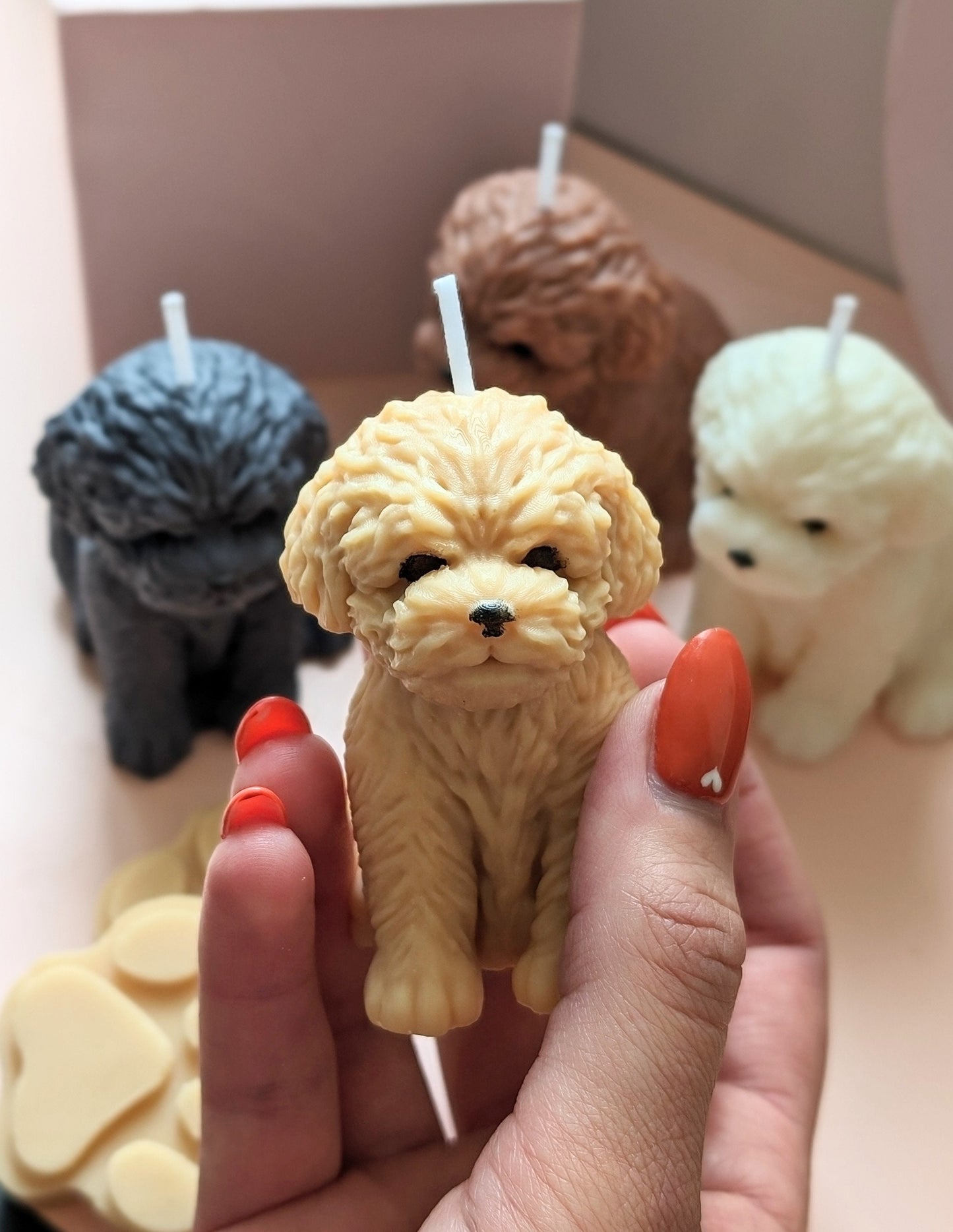 Dog Candle gift. Cockpoo dog decor candle. - My Store