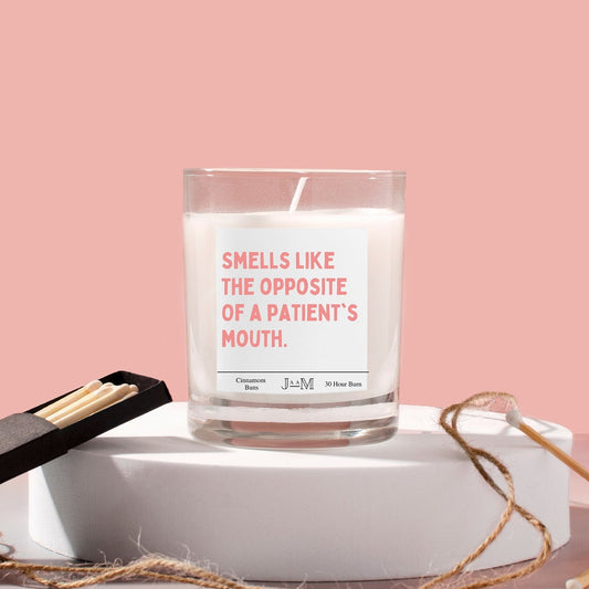 Funny new dentist gift. Smells like patients mouth. Qualified dentist. - My Store