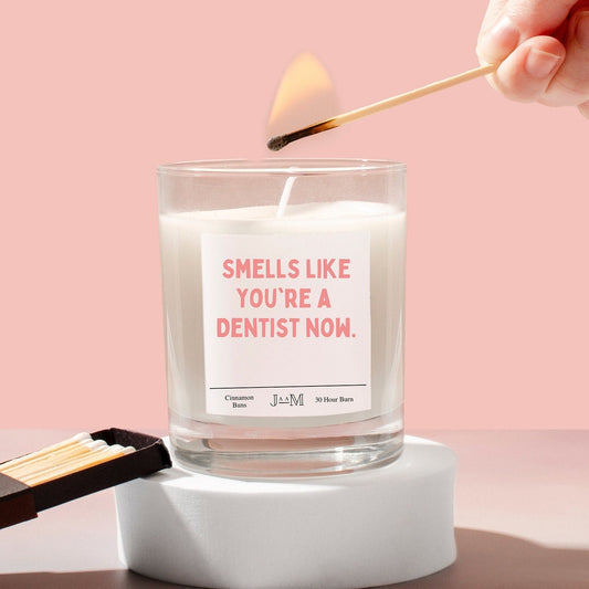 New dentist gift. Qualified dentist. Candle gift. Dental school gift. - My Store