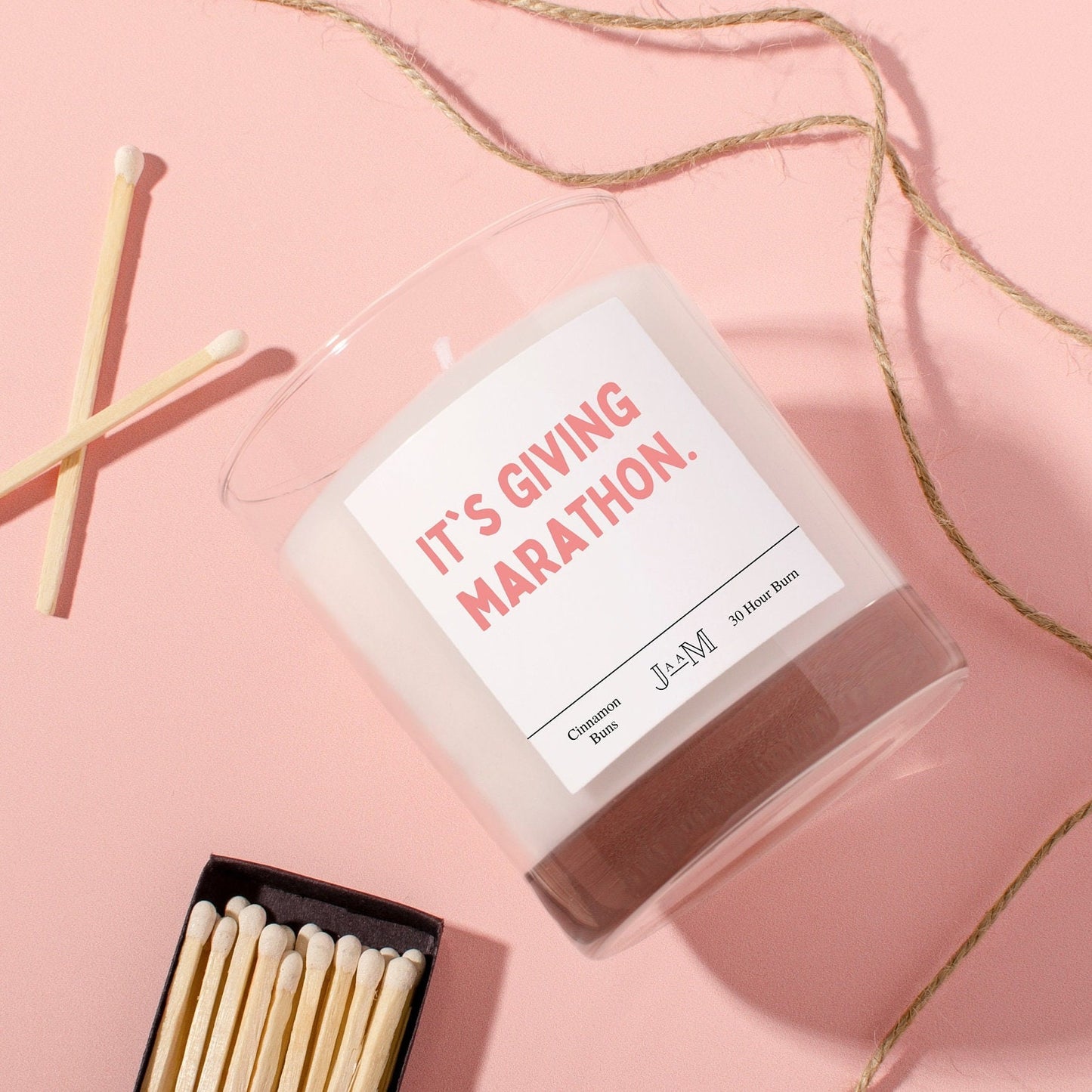 Marathon candle gift. Its giving marathon - My Store