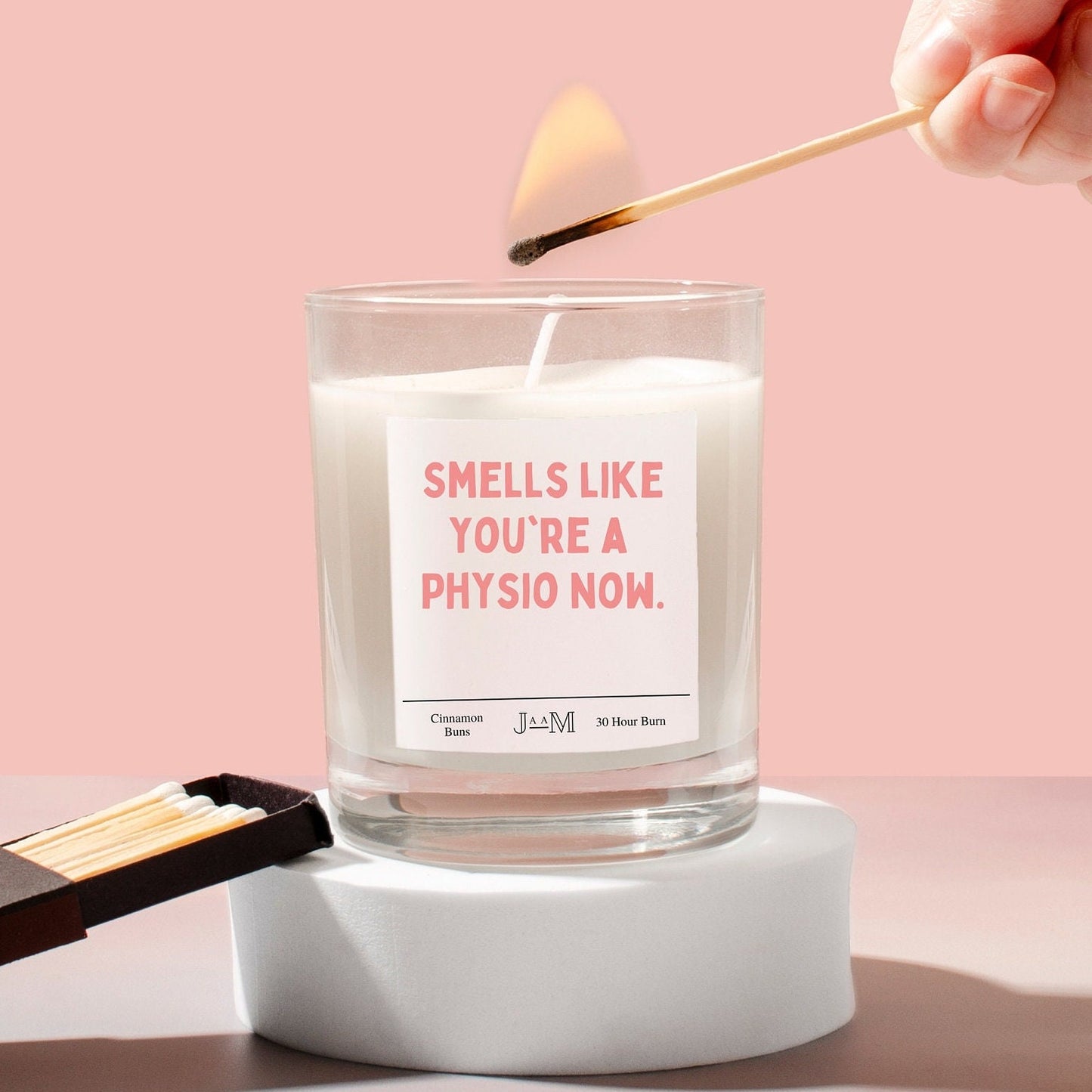 Physio gift. New physiotherapist. Qualified physio. Smells like physio. Candle gift. - My Store