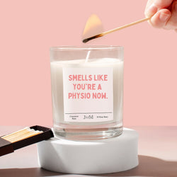Physio gift. New physiotherapist. Qualified physio. Smells like physio. Candle gift. - My Store