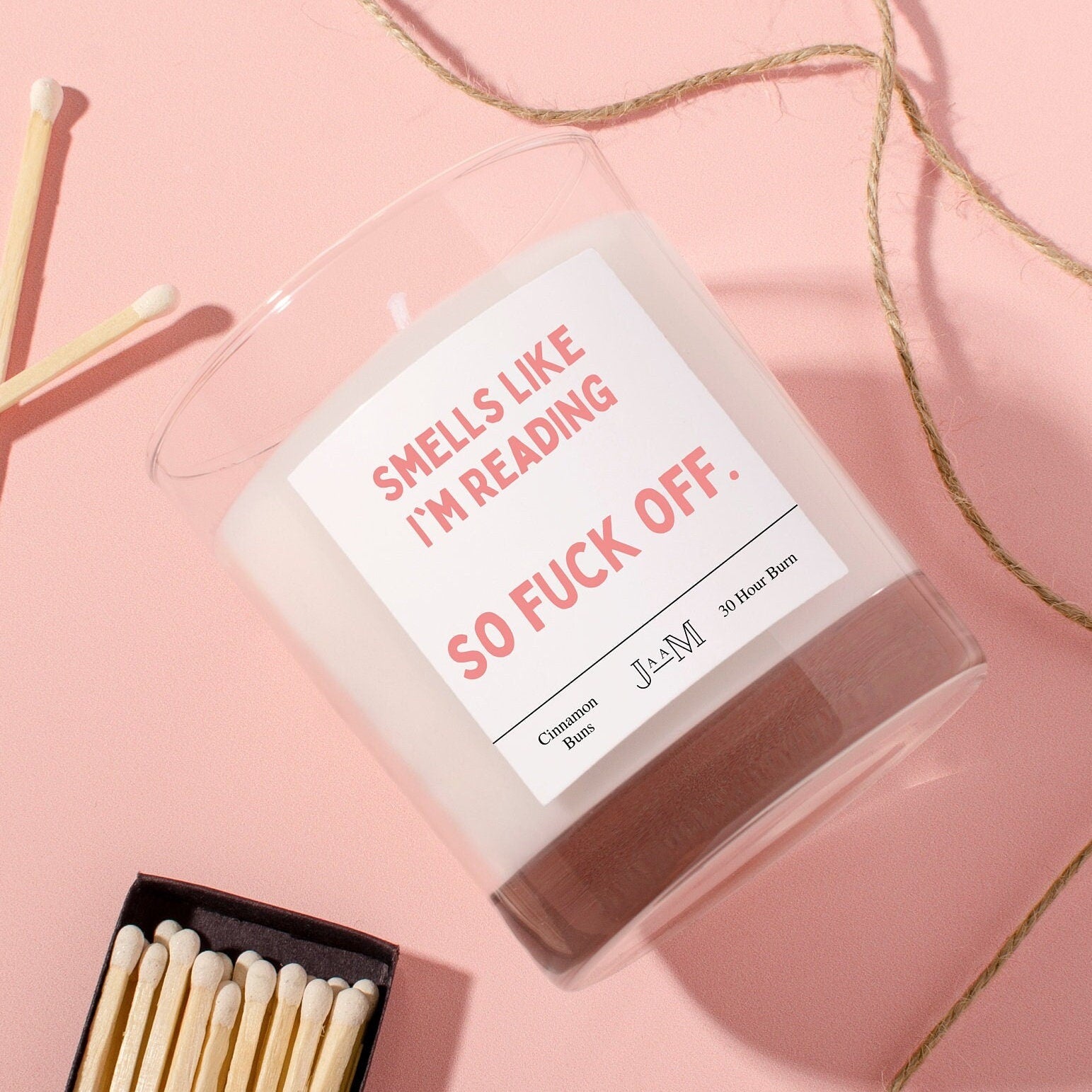 Reading candle. Funny reading candle. Smells like reading. Fuck off I&#39;m reading - My Store