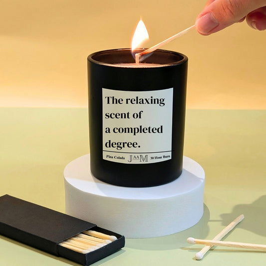 Degree university gift. Completed degree.  Graduation gift. graduated university. Candle gift graduation - My Store