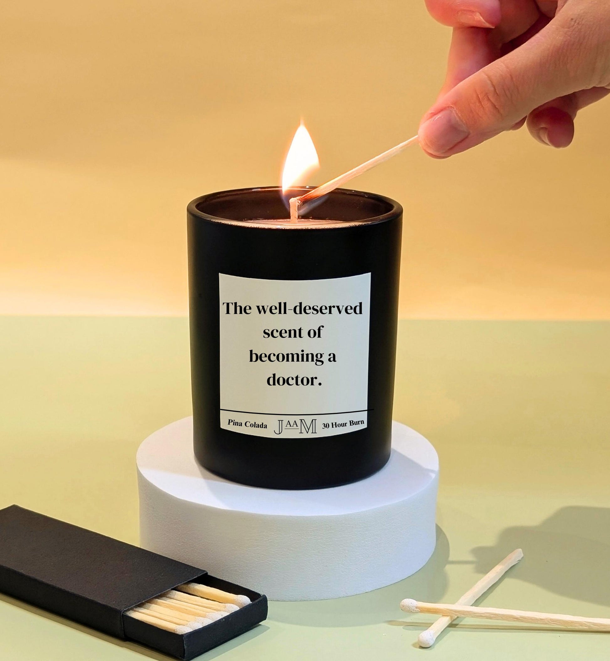 Doctor gift. New doctor. Qualified doctor. Well done doctor. Candle gift - My Store