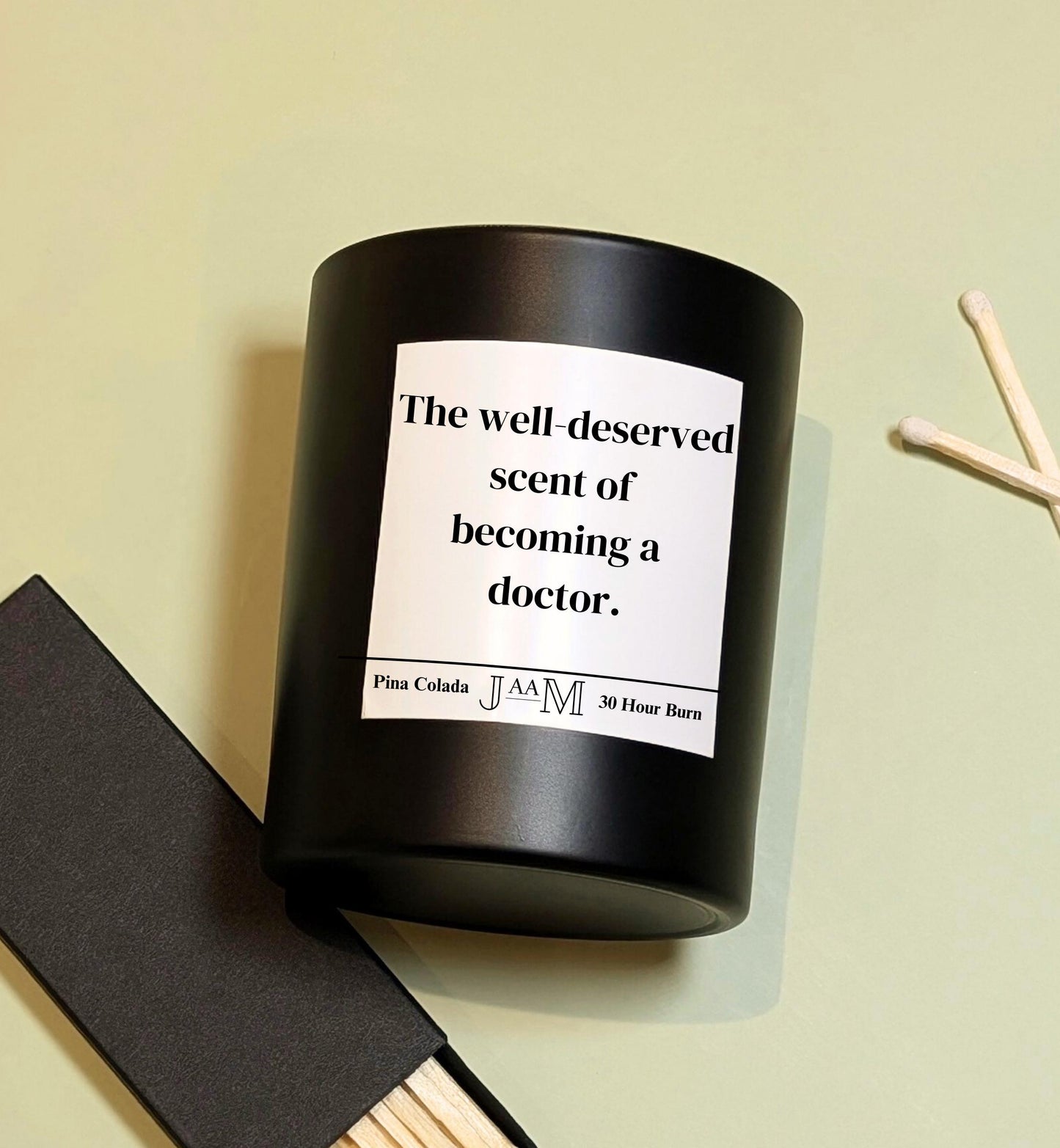 Doctor gift. New doctor. Qualified doctor. Well done doctor. Candle gift - My Store