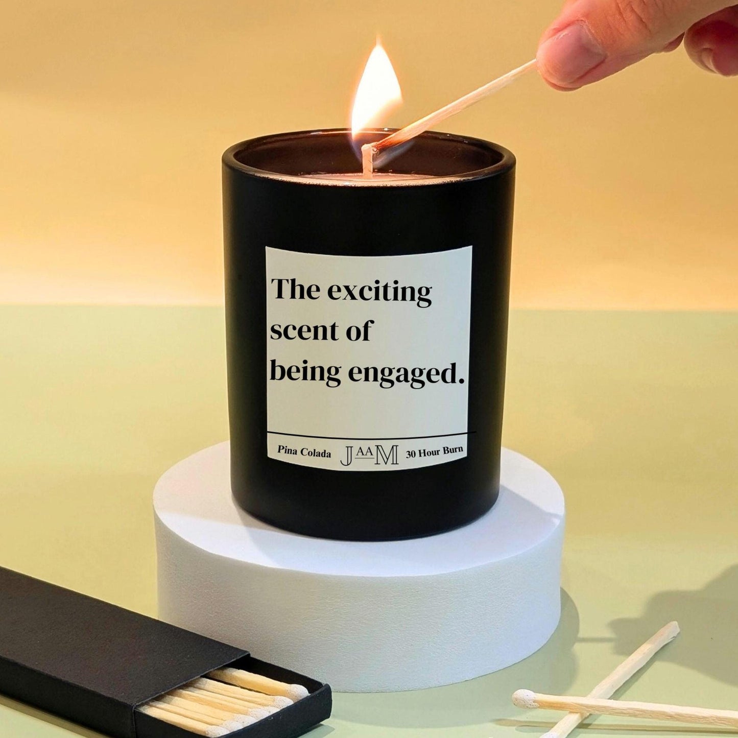 Engagement gift. Smells like engaged. Engaged candle gift set. Funny engagement - My Store