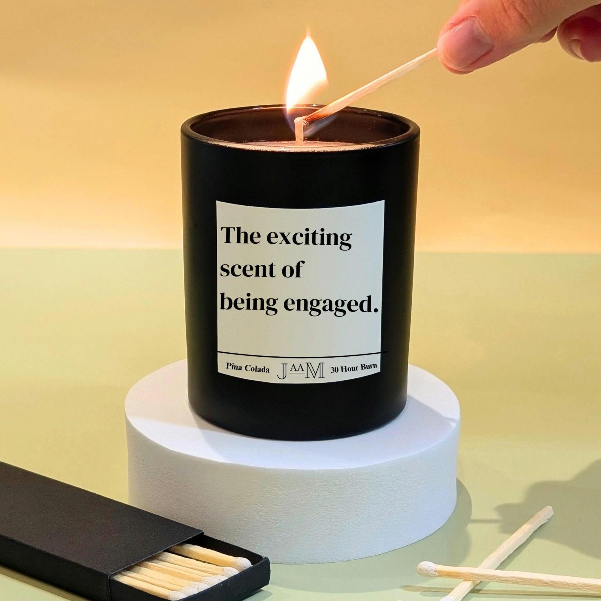 Engagement gift. Smells like engaged. Engaged candle gift set. Funny engagement - My Store