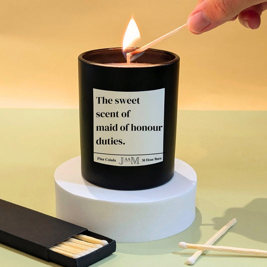 Maid of honour gift. Maid of honour proposal. Candle. Wedding gifts maid of honour . Candle for her. Bridesmaid for her gift. - My Store