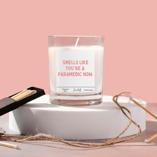 New paramedic. Qualified paramedic. Smells like paramedic. Candle gift. NHS gift. - My Store