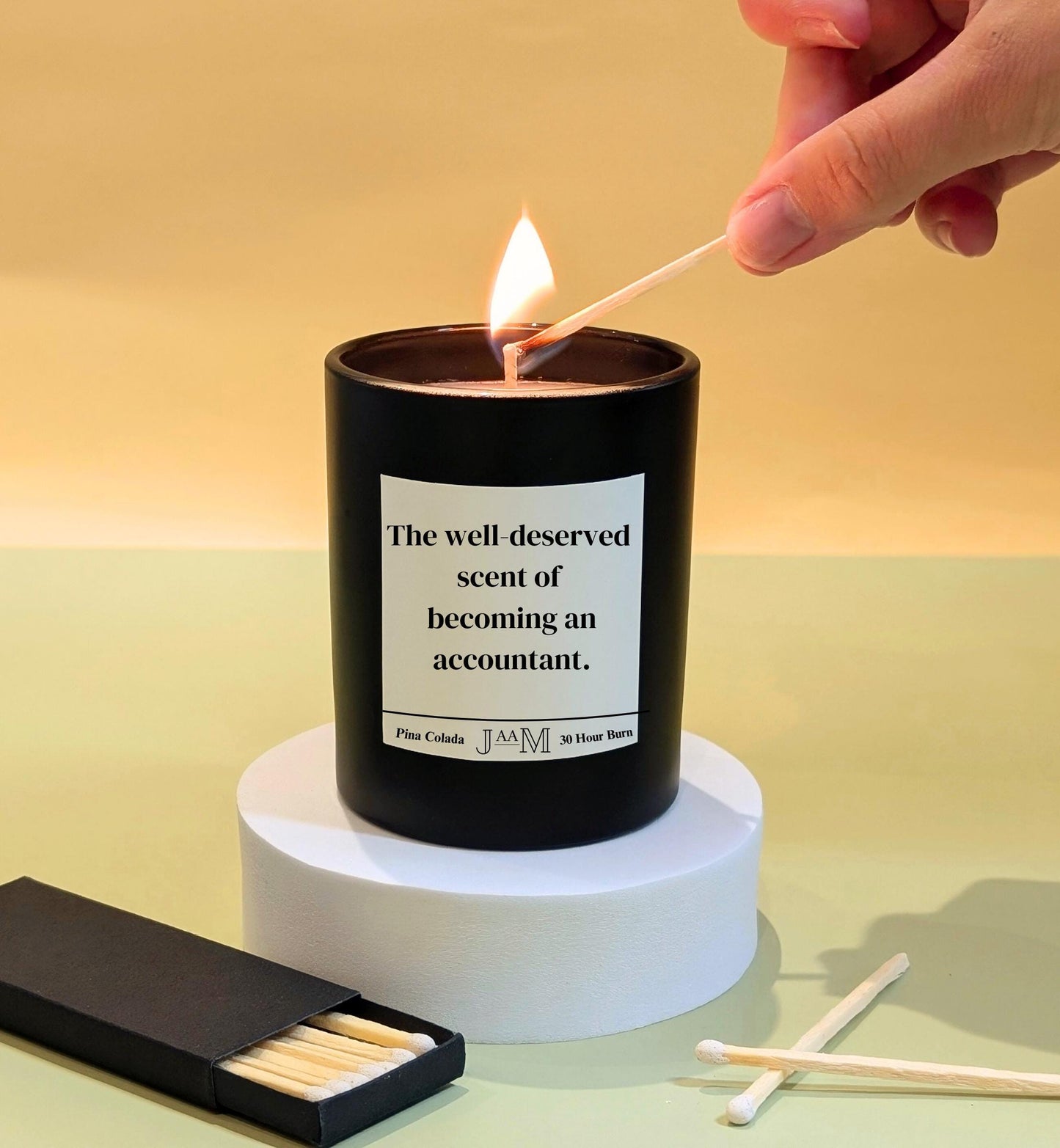 Accountant gift. New accountant. Qualified accountant. Well done accountant. Candle gift - My Store