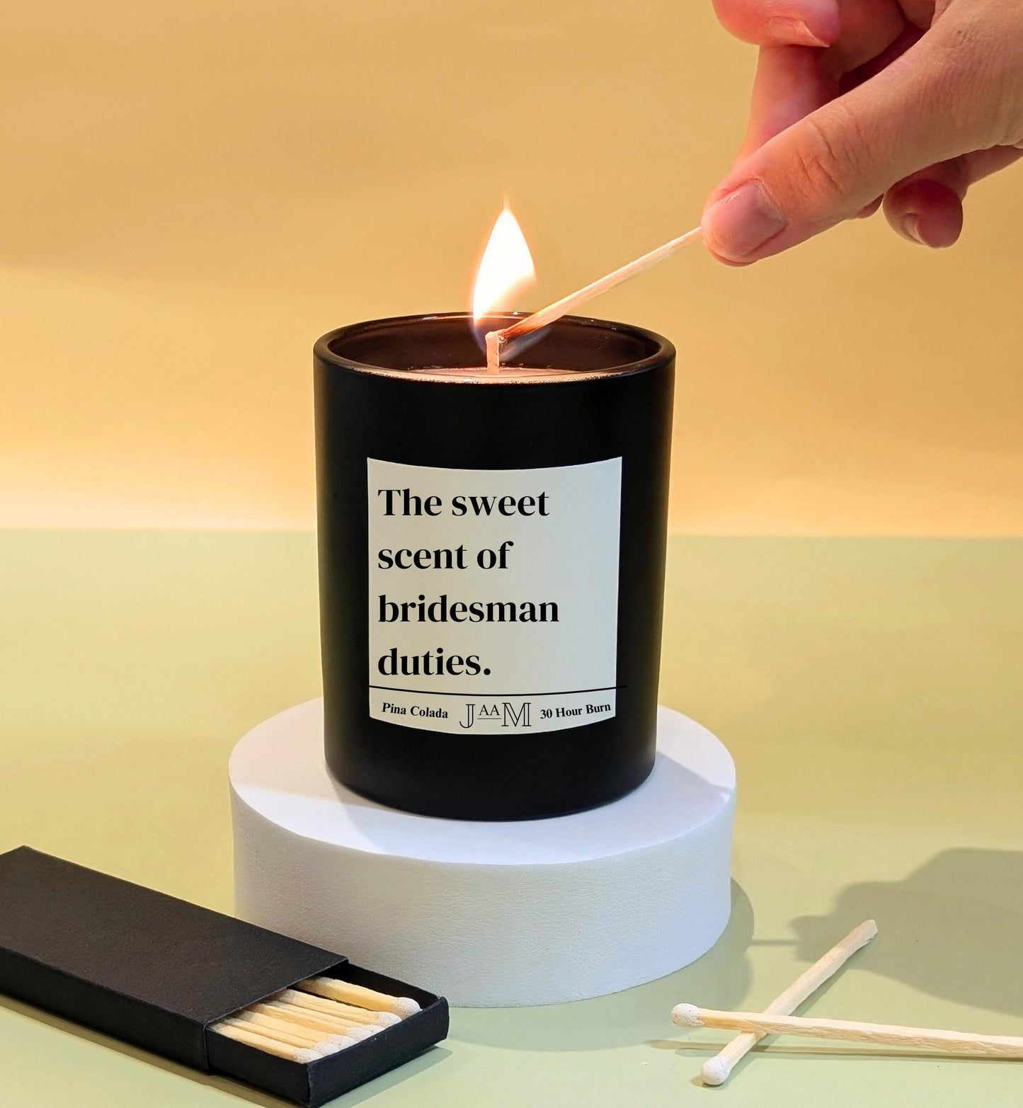 Bridesman gift. Bridesman duty. Bridesman proposal. Candle for hom.  Bridesmaid for him gift. - My Store