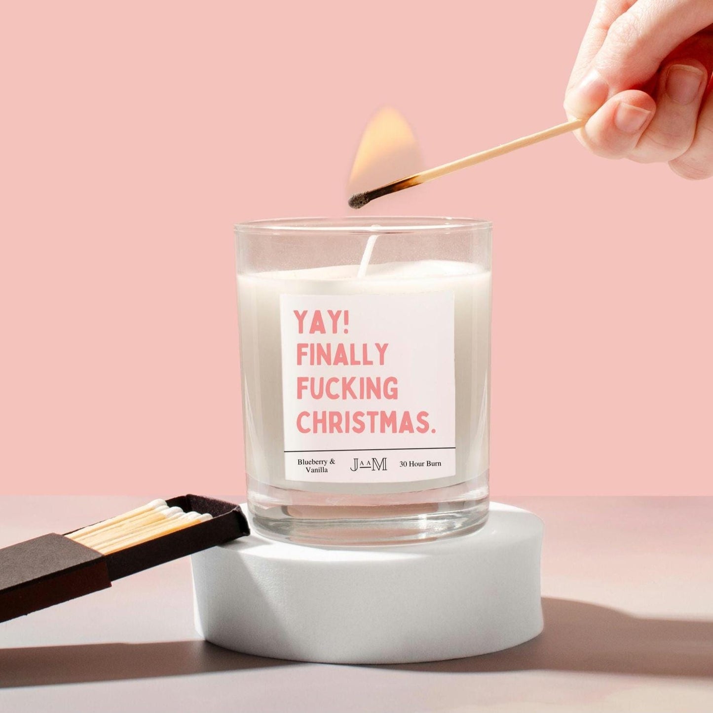 Finally christmas. Christmas decor. Finally fucking Christmas. christmas gift. Cheeky christmas gift. Candle gift. - My Store