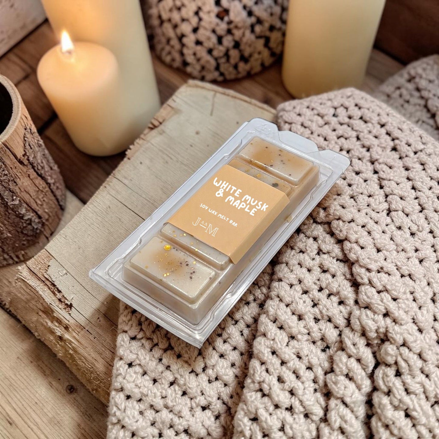 White Musk & Maple Wax Melt Snap Bar