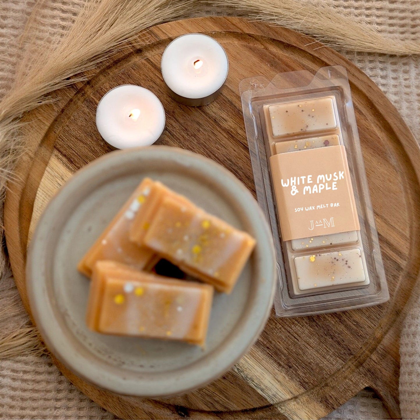 White Musk & Maple Wax Melt Snap Bar